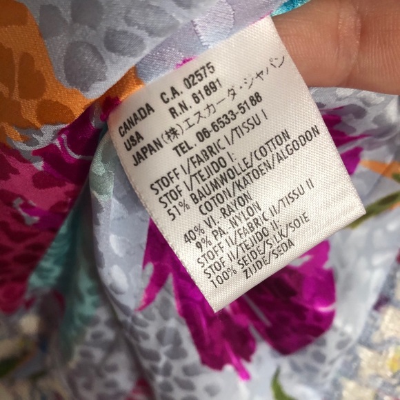 Escada Blue White Tweed Ribbon Blazer - Picture 6 of 6